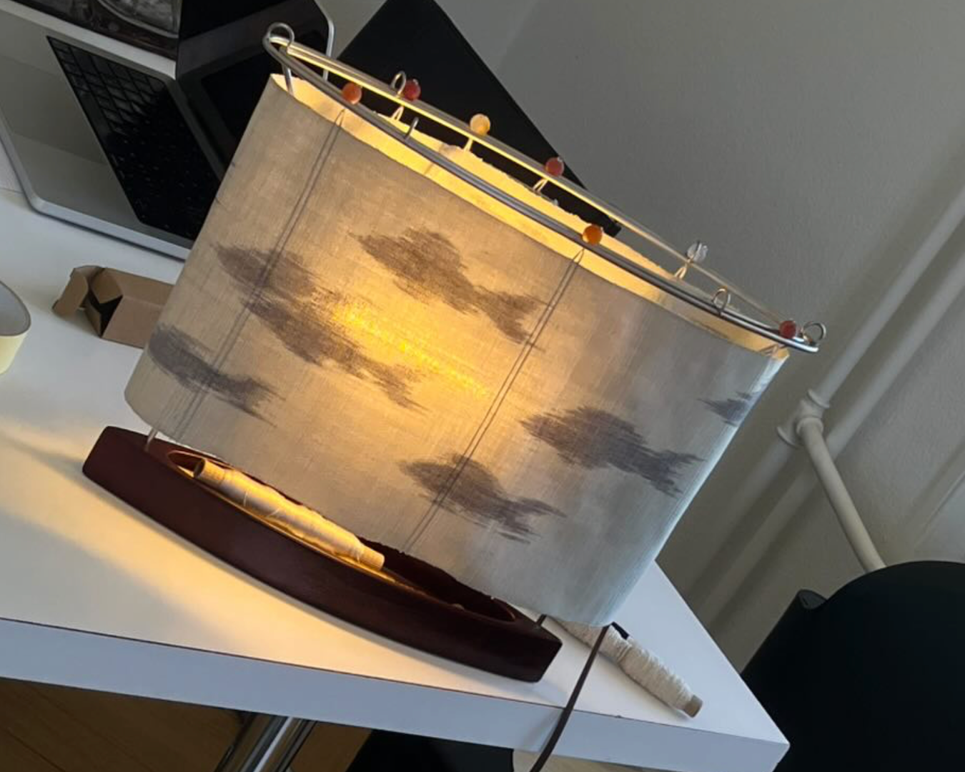 Scroll Woven Lamp